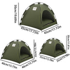 Pet Nest Tent Semi Closed Foldable Outdoor Pet Supplies Breathable Tent Pet Summer Cooling Warm Pads Pet Decoration Supplies