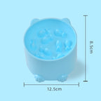 Cat slow food bowl small cat and dog anti-choking bowl neck protection design cat and dog feeding device pet supplies