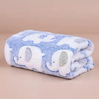 Soft and Cozy Cartoon Elephant Pet Blanket for Dogs and Cats Flannel Throw for Puppies and Kittens Universal Size Christmas Gift