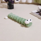 Cat Plush Chew Toy Plush Cushion Caterpillar Catnip Companionship Kitten Toy Cat Teaser Stick Interactive Cat Toy Supplies