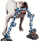 1pc Heavy-Duty Dog Rope Toy with Teeth Cleaning & Chewing - Extra Long Rope -Durable Chew Toy for Teeth Cleaning dog accessories
