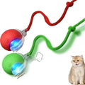 New Automatic Interactive Cat Ball Toy Rechargeable Smart Electric Rolling Ball with Faux Tail for Dog And Cat Training