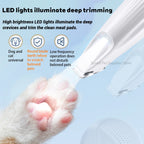 New Product Pet Dog Electric Beauty Trimmer with LED Light Pet Foot Hair Trimmer Low Noise Cat Dog Face Foot Ear Hip Claw Shaver