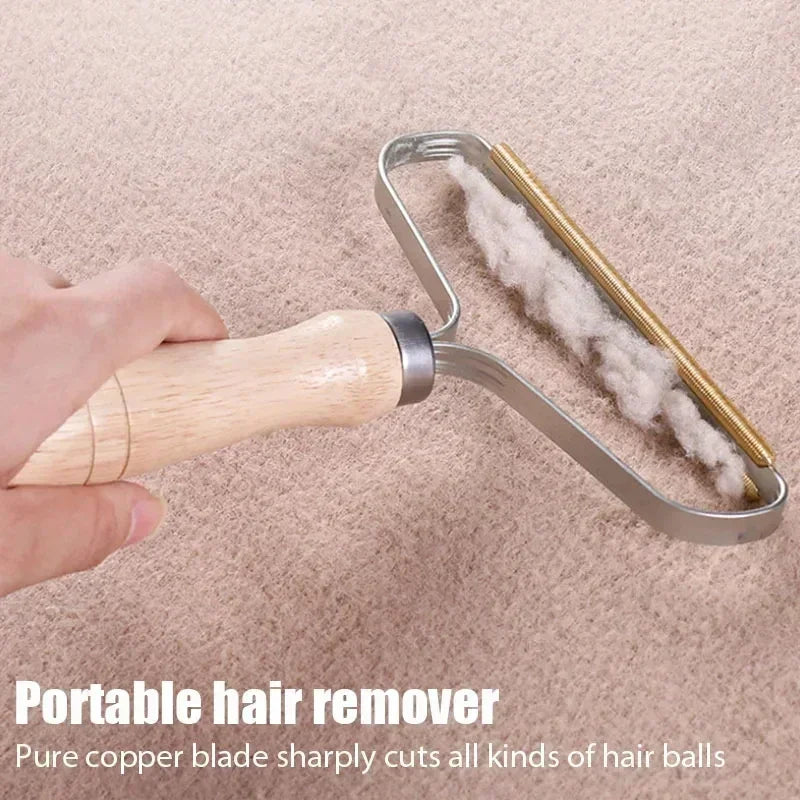 Pet Hair Remover Portable Manual Scraper Lint Cleaner Sticky Brush Cat Hair Removal Brush Hair Removal Tool Cat Dog Hair