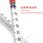 20/50/100Pcs Disposable Veterinary Syringe Manual Push Syringe 0.3/0.5/1ml Needle Farm Animal Syringe with Needles Cat Dog Pig