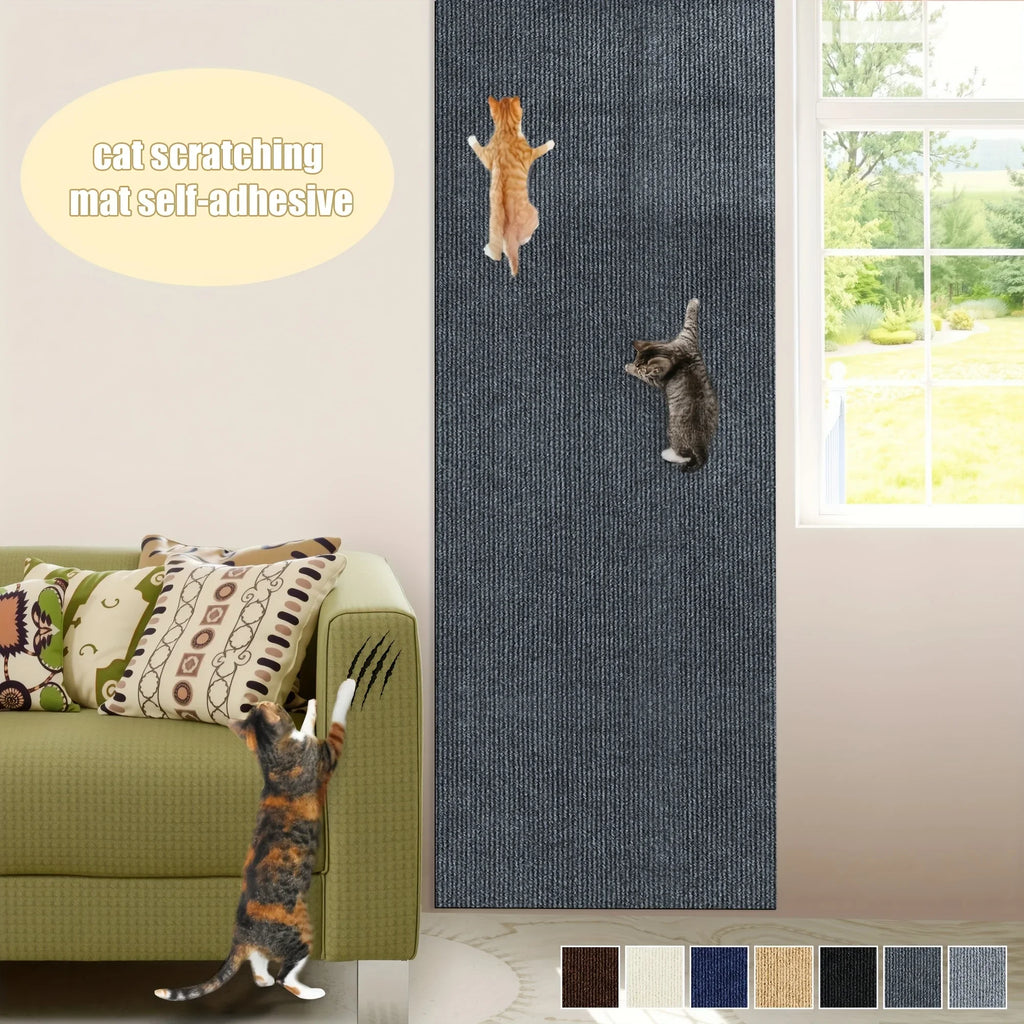 Self-Adhesive Cat Scratching Mat Trimmable Cat Scratching Post Cat Carpet for Anti-scratching Protector Anti Cat Scratch Mat