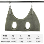 Cats Grooming Hammock Cat Dog Nail Trimming Restraint Bag Anti-Scratch Sling for Small Medium Dogs Adjustable Hanging Helper