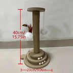 Cat Scratch Board Toy Turntable Durable Sisal Scratching Board Cat Supplies Cats Grab Column Cats Climbing Frame Pet Product