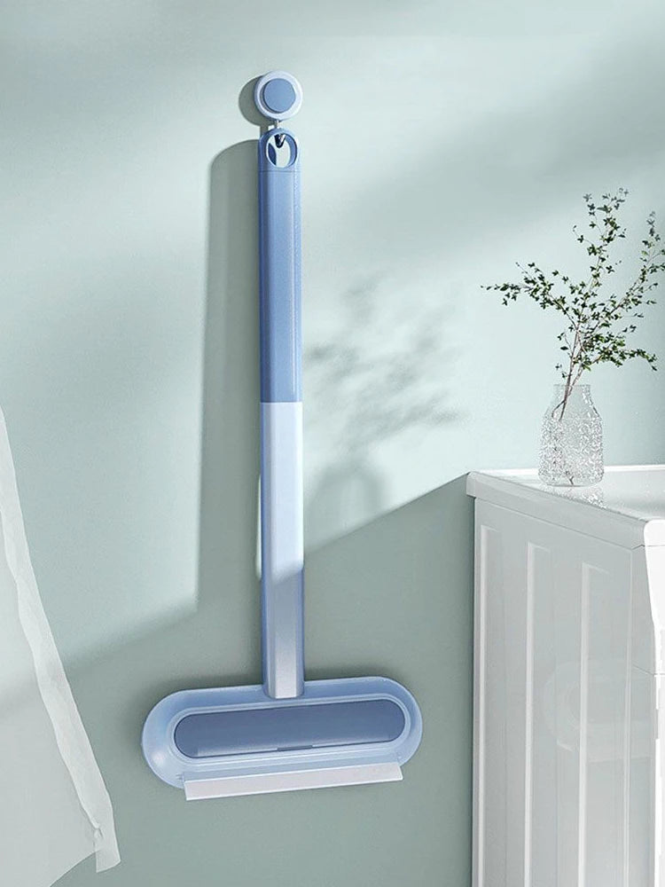 Long-handled window cleaning brush, manual pet hair remover for cats and dogs, multifunctional pet hair cleaning brush