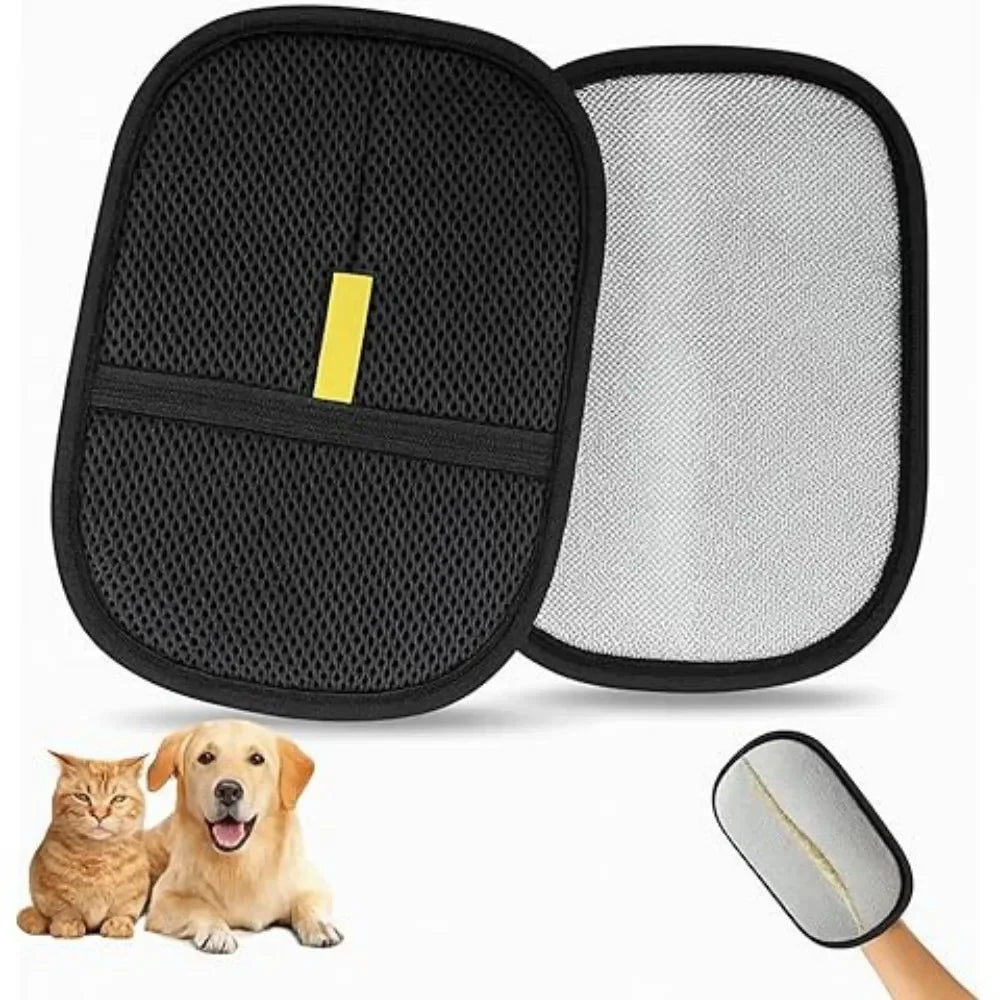 Pet Hair Removal Gloves Double-sided Static Cleaning Grooming Glove Reusable Sofa Carpets Cat Dog Hair Mitts Tool 1~5pcs