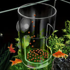 Non-Slip Aquarium Feeder Ring - Essential Fish Feeding Supplies, Floating Food Feeder Square/Round for Fish Tank