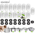 12/15PCS Cat Water Fountain Activated Carbon Sponge Filters for Stainless Steel Water Dispenser Pet Healthy Water Care Accessory