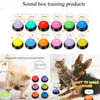 Hot Dog Communication Buttons Voice Recording Button for Pet Training 30 Second Record Playback Funny Gift for Talking