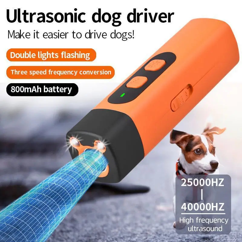 Rechargeable Ultrasonic Pet Training Control Device Dog Barking Deterrent Trainer to Stop Barking