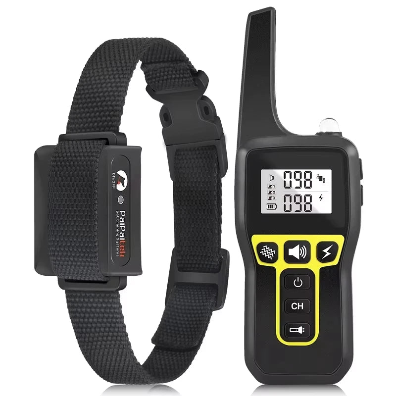 1000m Dog Training Collar with Remote Control ,Waterproof Electric Collar for All Size Dogs ,Rechargeable Dog Anti Bark Collar