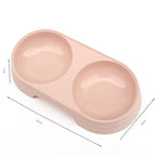 Environmentally friendly and durable pet double bowl anti slip base universal drinking and eating double bowl supplies for pets