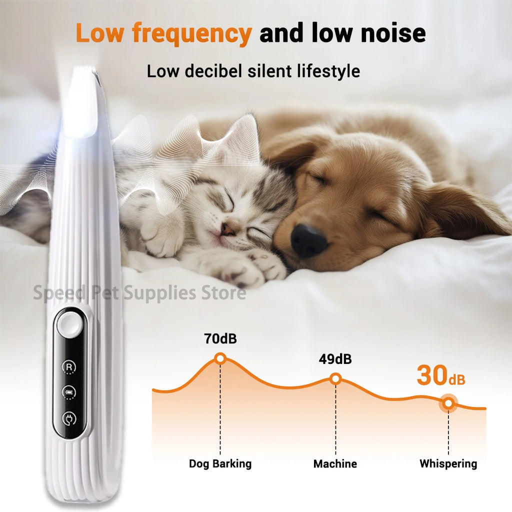 New Product Pet Dog Electric Beauty Trimmer with LED Light Pet Foot Hair Trimmer Low Noise Cat Dog Face Foot Ear Hip Claw Shaver