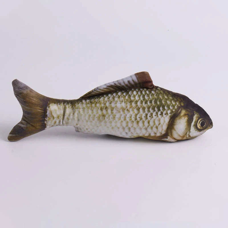 of cat-teasing toys simulation fish tear-teasing cat chew plush toys fish cat supplies Pet supplies