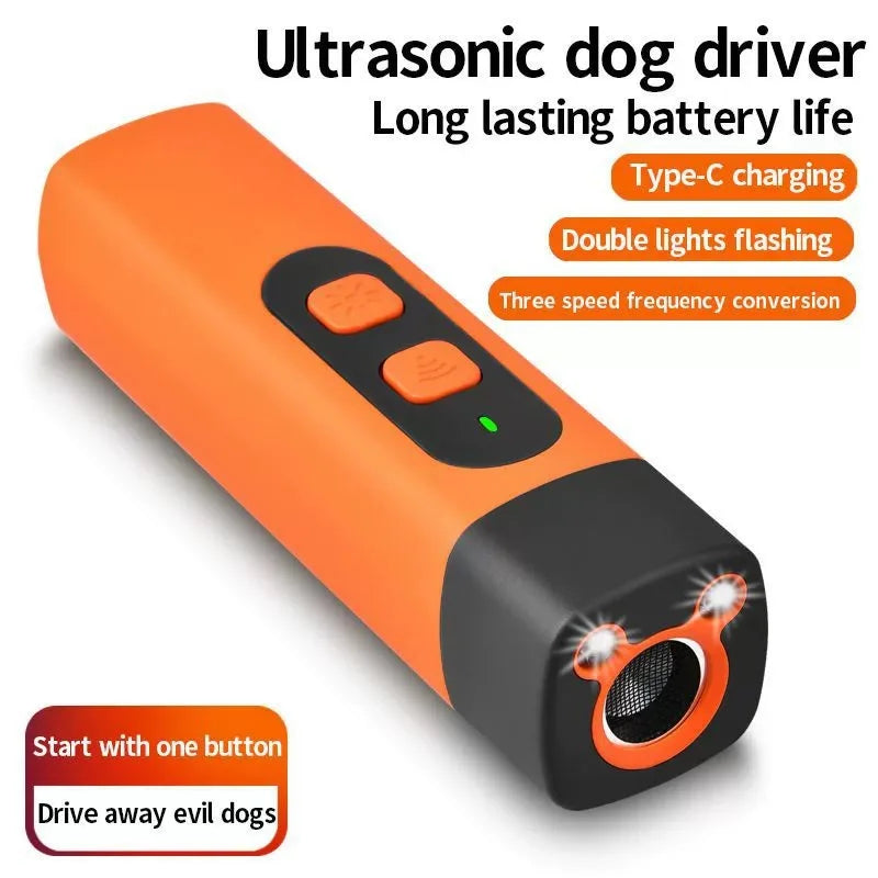 Rechargeable Ultrasonic Pet Training Control Device Dog Barking Deterrent Trainer to Stop Barking