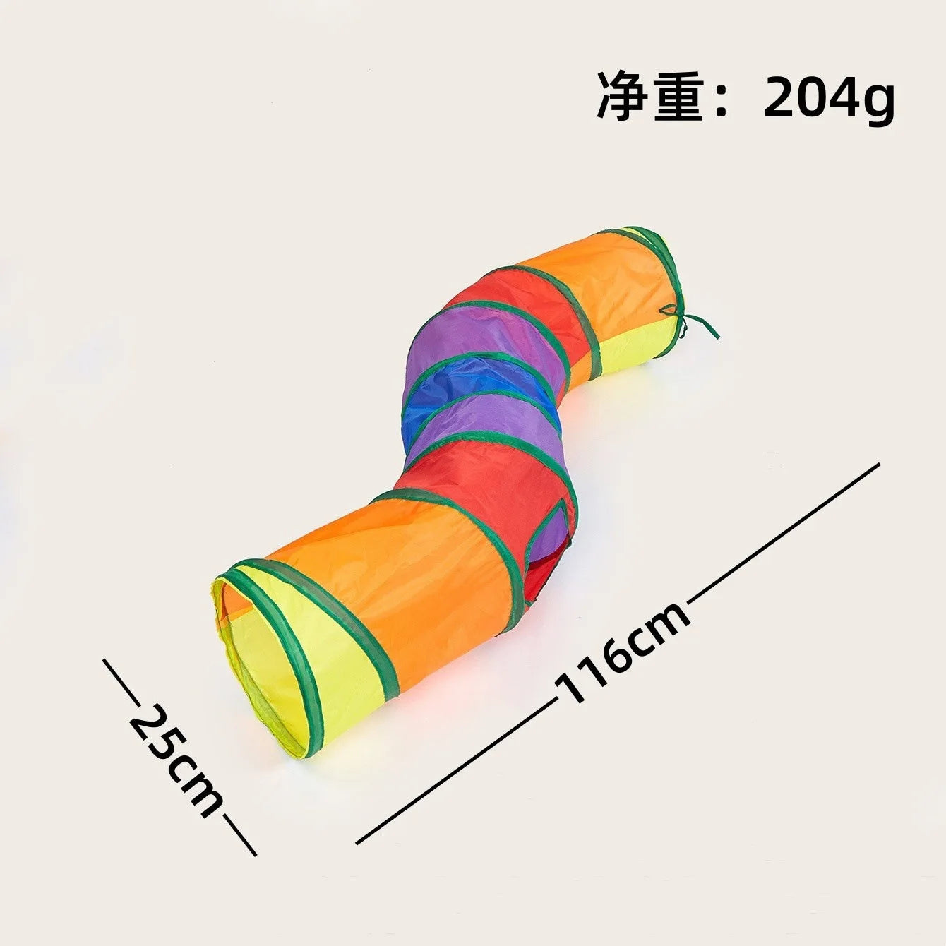 Foldable Easy-to-Store All-in-One Cat Play Tunnel - Striped Interactive Toy for Fun and Exploration Kitten Toy Cat Play Tunnels