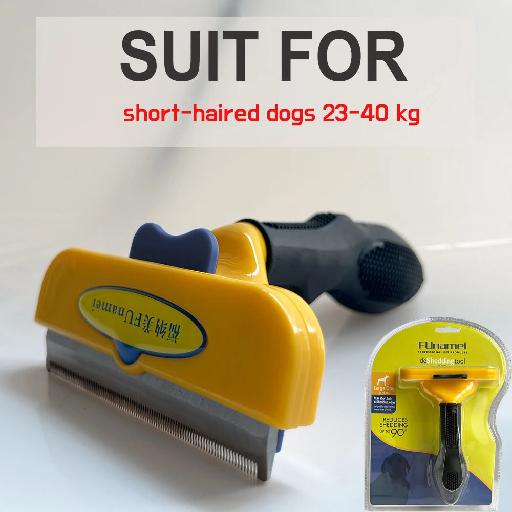 Long Hair Cat Brush Pets Deshedding Tool for Dogs Cats , Short Cat Comb Dog Hair Removal Brush Pet Grooming Fur Dematting Brush
