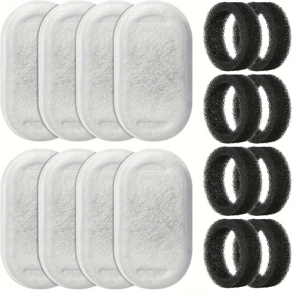 8PCS Cat Water Fountain Replacement Filters - for Clean Drinking Water - Fits Multiple Models Ideal for Small Animals Dispenser