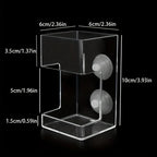 Aquarium Feeding Ring Floating Food Tray Feeder with Suction Cups Floating Food Feeder Square/Round for Fish Tank