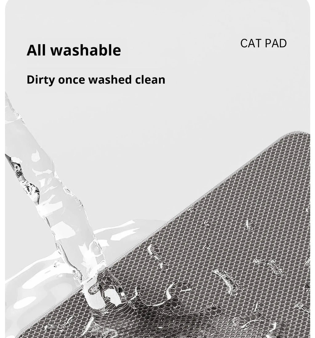 Double-layer large cat litter mat, an anti-splash mat for cat litter boxes, a filtering mat and sand leakage mat, a cat product