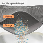 Double-layer large cat litter mat, an anti-splash mat for cat litter boxes, a filtering mat and sand leakage mat, a cat product