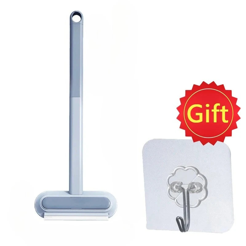 Long-handled window cleaning brush, manual pet hair remover for cats and dogs, multifunctional pet hair cleaning brush