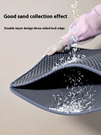 Large Cat Litter Mat Waterproof Double Layer Non Slip Litter Box Tray Pad Washable Durable Pet Toilet Training Mat