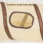 Foldable Easy-to-Store All-in-One Cat Play Tunnel - Striped Interactive Toy for Fun and Exploration Kitten Toy Cat Play Tunnels