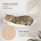 Cat Hammock Bed Wall Mounted Climbing Cats Kitty Bed Funiture Stable Shelf Perches Cat House for Sleeping Playing Accessories