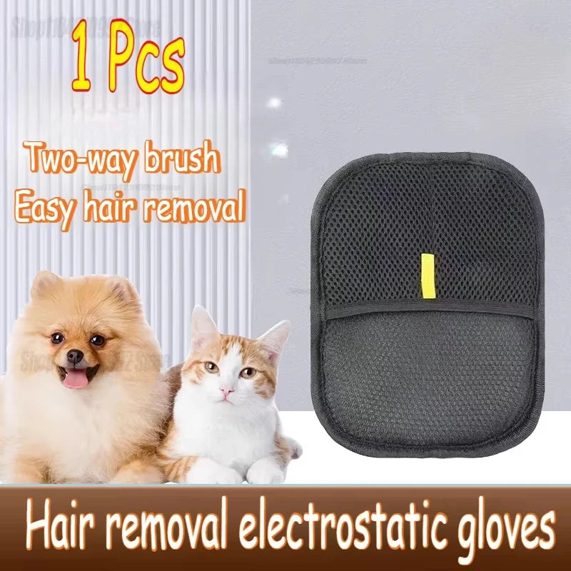 Pet Electrostatic Hair Removal Gloves Cat Brush Adhesive Comb Washing Grooming Tool Pet Products Grooming Cats Cat Supplies