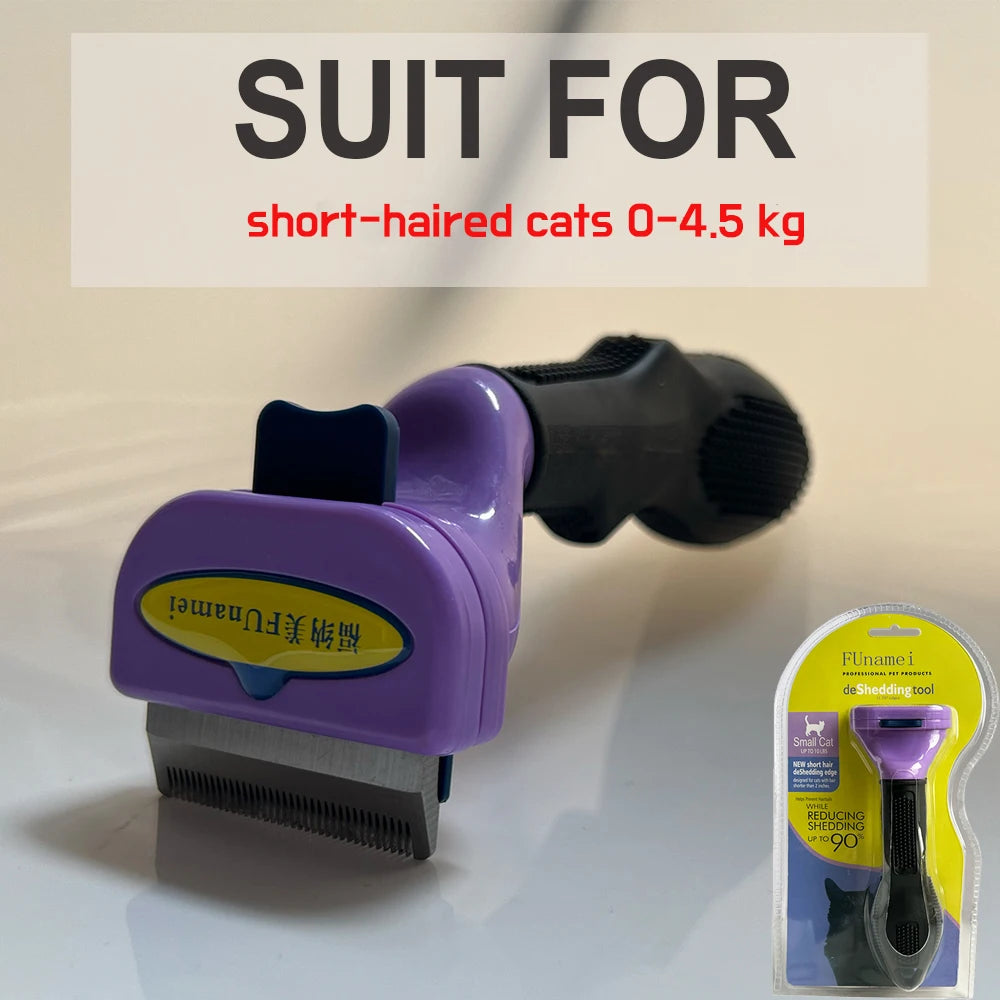 Long Hair Cat Brush Pets Deshedding Tool for Dogs Cats , Short Cat Comb Dog Hair Removal Brush Pet Grooming Fur Dematting Brush