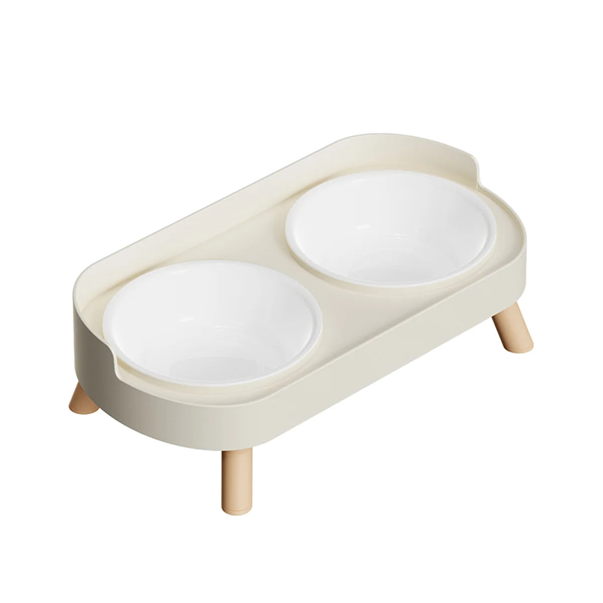 A Colorful Dopamine Pet Double Bowl Fashion Feeding Large Capacity Stainless Steel Dog Bowl Drinking Water Neck Cat Double Bowl