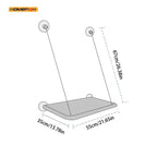 Ultra-Soft Cat Window Hammock Cloud Like Cozy Bed For Napping-Secure Mounting Space Saving Ideal For Enjoying Scenery