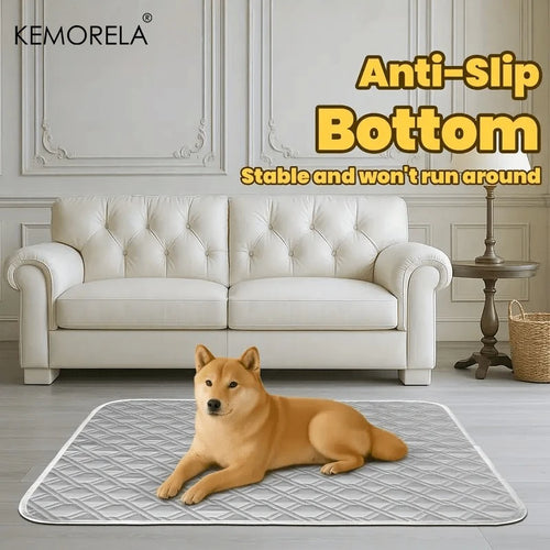 2PCS Washable Pet Training Pads - Reusable Puppy Pee Pads with Quick-Dry Surface,Leak-Proof Backing for Crate,Bed Multiple Sizes