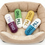 Pet Pill Indestructible Plush Capsule Dog Play Toy With Squeaker Dogs Tooth Chew Toy Safe Dog Tough Puppy Supplie Toys Resistant