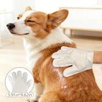 SEAMETAL 6Pcs Thicken Pet Wipes Gloves Deep Cleaning Dog & Cat Wipes Disposable Cleaning Gloves for Pet Care Cat Dog Supplies